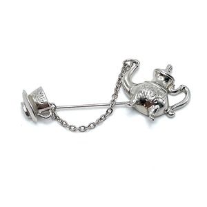 1981 Avon Colonial Teapot Silver Dangle Stick Pin